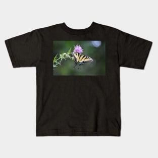 Swallowtail on Thistle Kids T-Shirt